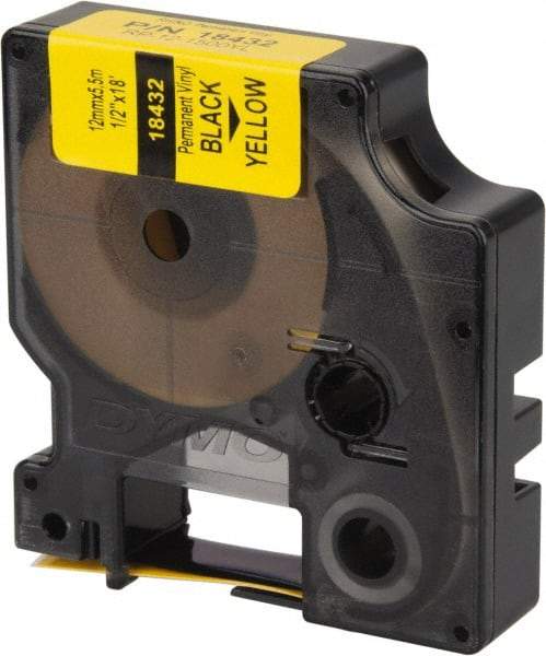 Dymo - 216" Long, Yellow Vinyl Tape - For Rhino 3000, RHINO 4200, 5000, 5200, 6000, 6500 - Americas Industrial Supply