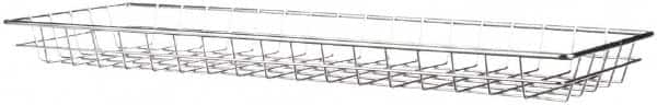 Marlin Steel Wire Products - 9" Deep, Rectangular Steel Wire Basket - 25.078" Wide x 2" High - Americas Industrial Supply