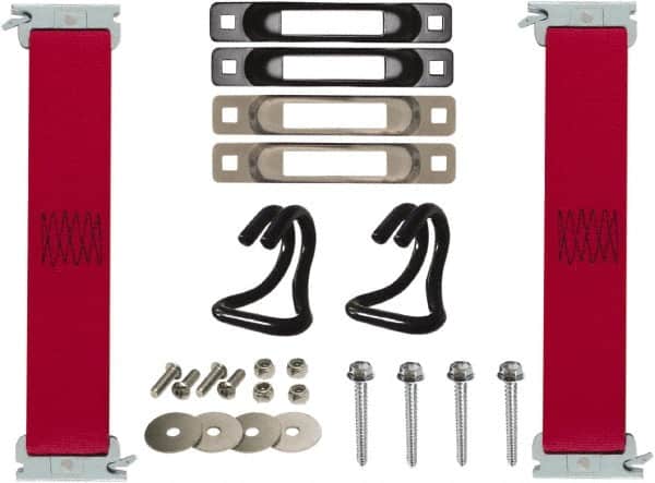 Snap-Loc - 1' Long x 2" Diam, Red Tie Down Strap Kit - Americas Industrial Supply