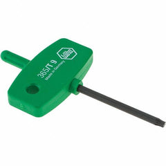 Wiha - T9 Torx Key - Wing Handle, 40mm Length Under Head, 2.9" OAL - Americas Industrial Supply