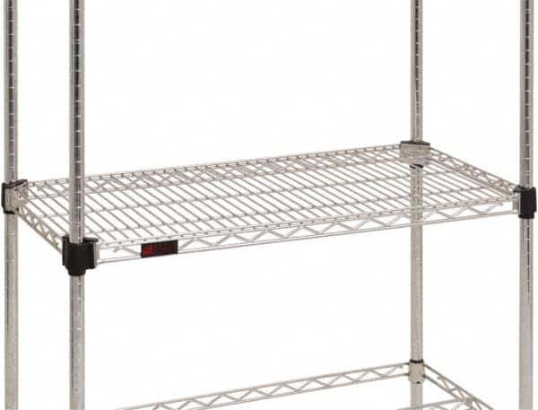 Eagle MHC - 60" Wide, 14 High, Open Shelving Accessory/Component - Steel Chrome Plated, Chrome Finish, Use with Eagle MHC Shelving - Americas Industrial Supply