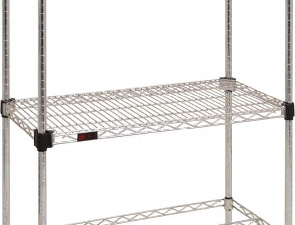 Eagle MHC - 24" Wide, 21 High, Open Shelving Accessory/Component - Steel Chrome Plated, Chrome Finish, Use with Eagle MHC Shelving - Americas Industrial Supply