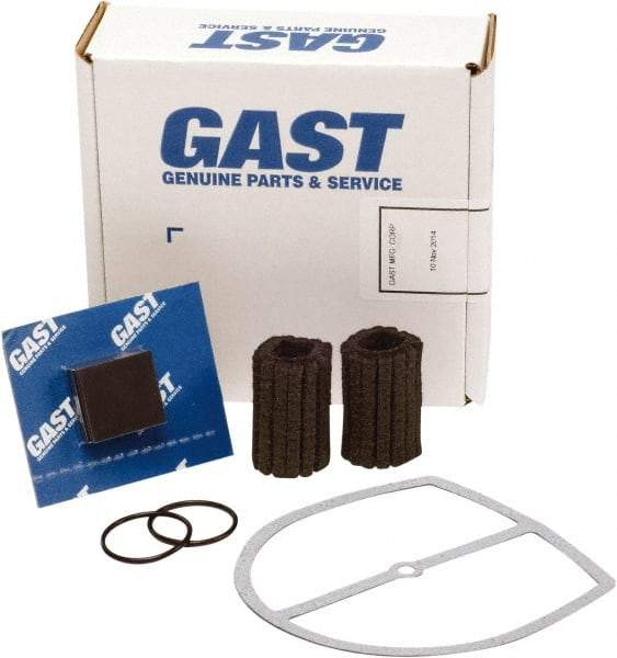 Gast - 9 Piece Air Compressor Repair Kit - For Use with Gast 0323/0523 Oil-Less "Q" Models with Internal Filtration - Americas Industrial Supply