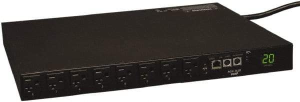 Tripp-Lite - 16 Outlets, 120 VAC20 Amps, 10' Cord, Power Outlet Strip - Rack Mount, 5-15/20R NEMA Configuration, 19" Strip - Americas Industrial Supply