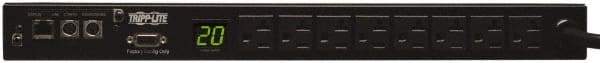 Tripp-Lite - 8 Outlets, 120 VAC20 Amps, 10' Cord, Power Outlet Strip - Rack Mount, 5-15/20R NEMA Configuration, 19" Strip - Americas Industrial Supply