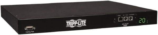 Tripp-Lite - 10 Outlets, 200/240 Volts, 20 Amps, 12' Cord, Power Outlet Strip - Rack Mount, 5-15/20R NEMA Configuration, 19" Strip - Americas Industrial Supply