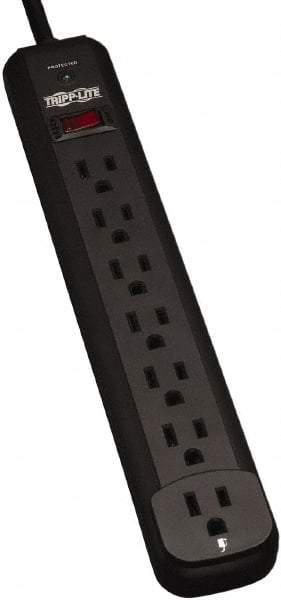 Tripp-Lite - 7 Outlets, 120 VAC15 Amps, 12' Cord, Power Outlet Strip - Floor, Keyhole Mount, 5-15 NEMA Configuration, 11.69" Strip - Americas Industrial Supply