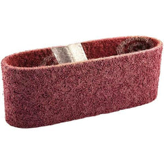 Norton - 3" Wide x 18" OAL, Aluminum Oxide Abrasive Belt - Aluminum Oxide, Fine, Nonwoven, Cloth Backing - Americas Industrial Supply