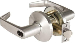 Stanley - Grade 1 Classroom Lever Lockset - 2-3/4" Back Set, Zinc, Satin Chrome Finish - Americas Industrial Supply