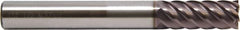 M.A. Ford - 3/8", 1" LOC, 3/8" Shank Diam, 4" OAL, 6 Flute, Solid Carbide Square End Mill - Single End, ALtima Finish, 45° Helix, Centercutting, Right Hand Cut, Right Hand Flute, Series 157 - Americas Industrial Supply