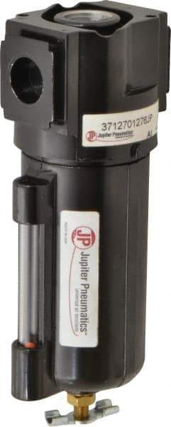 PRO-SOURCE - Filter Manual Drop Leg Drain with Metal Bowl - 6-1/2" High x 2-3/4" Wide, For Use with Compressed Air Systems - Americas Industrial Supply
