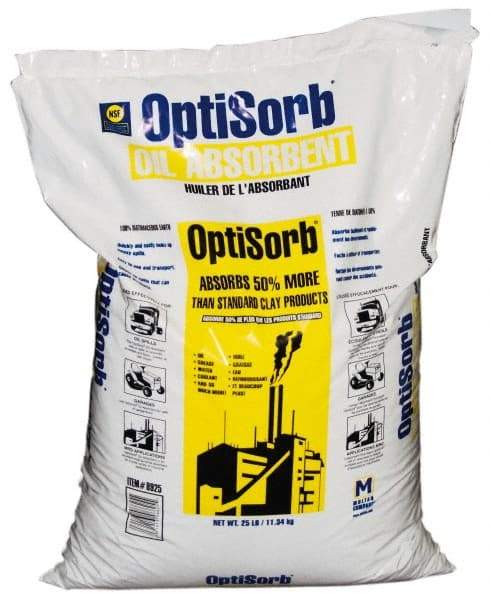 Made in USA - 25 Lb Poly Bag Diatomaceous Earth Granular Sorbent - Universal Use - Americas Industrial Supply