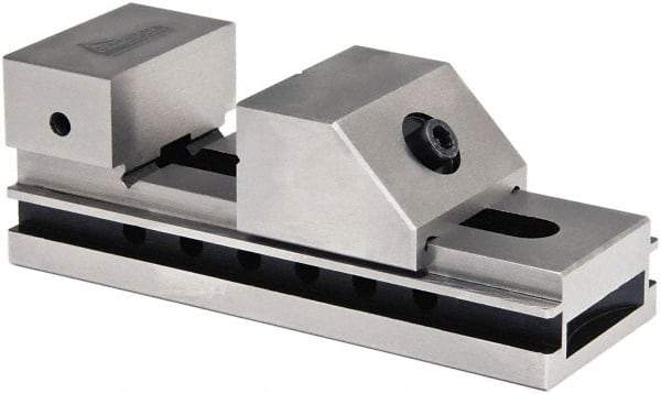 Gibraltar - 1-31/32" Jaw Width, 2-1/2" Jaw Opening Capacity, 1" Jaw Height, Toolmaker's Vise - Flat Jaw, 0.0002" Parallelism, 0.0003" Squareness, 5-1/2" OAL x 2" OAH - Americas Industrial Supply