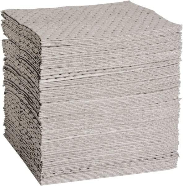PRO-SAFE - 36 Gal Capacity per Package, Universal Pad - 17" Long x 15" Wide, Gray, Polypropylene - Americas Industrial Supply