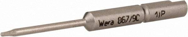 Wera - 4mm Drive, Torx Plus Precision Screwdriver Bit - 1-3/4" OAL - Americas Industrial Supply