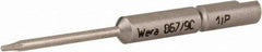 Wera - 4mm Drive, Torx Plus Precision Screwdriver Bit - 1-3/4" OAL - Americas Industrial Supply