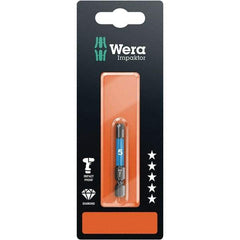 Wera - 6mm Hex Screwdriver Bit - 1/4" Drive, 50mm OAL - Americas Industrial Supply