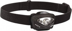 Princeton Tec - White LED Bulb, 150 Lumens, Hands-free Flashlight - Black Plastic Body, 3 AAA Alkaline Batteries Included - Americas Industrial Supply