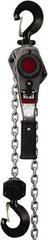 Jet - 3,000 Lb Lifting Capacity, 10' Lift Height, Lever with Overload Protection Hoist - Made from Chain, 75 Lb Avg Pull to Lift Rated Load - Americas Industrial Supply