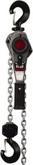 Jet - 3,000 Lb Lifting Capacity, 5' Lift Height, Lever with Overload Protection Hoist - Made from Chain, 79 Lb Avg Pull to Lift Rated Load - Americas Industrial Supply