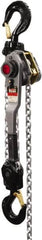 Jet - 12,000 Lb Lifting Capacity, 15' Lift Height, Lever with Overload Protection Hoist - Made from Chain, 64 Lb Avg Pull to Lift Rated Load - Americas Industrial Supply