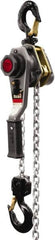 Jet - 3,000 Lb Lifting Capacity, 20' Lift Height, Lever with Overload Protection Hoist - Made from Chain - Americas Industrial Supply