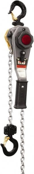 Jet - 1,500 Lb Lifting Capacity, 15' Lift Height, Lever with Overload Protection Hoist - Made from Chain - Americas Industrial Supply