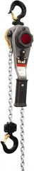 Jet - 1,500 Lb Lifting Capacity, 10' Lift Height, Lever with Overload Protection Hoist - Made from Chain - Americas Industrial Supply