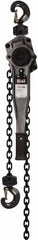 Jet - 3,000 Lb Lifting Capacity, 15' Lift Height, Lever Hoist - Made from Chain, 49 Lb Avg Pull to Lift Rated Load - Americas Industrial Supply