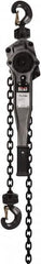 Jet - 3,000 Lb Lifting Capacity, 10' Lift Height, Lever Hoist - Made from Chain, 49 Lb Avg Pull to Lift Rated Load - Americas Industrial Supply