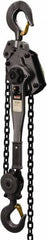 Jet - 12,000 Lb Lifting Capacity, 20' Lift Height, Lever Hoist - Made from Chain, 77 Lb Avg Pull to Lift Rated Load - Americas Industrial Supply
