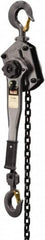 Jet - 6,000 Lb Lifting Capacity, 10' Lift Height, Lever Hoist - Made from Chain, 71 Lb Avg Pull to Lift Rated Load - Americas Industrial Supply