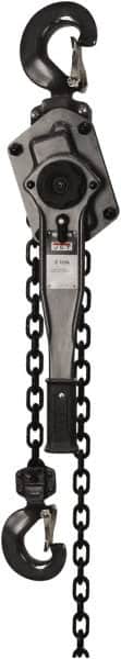 Jet - 6,000 Lb Lifting Capacity, 20' Lift Height, Lever Hoist - Made from Chain, 71 Lb Avg Pull to Lift Rated Load - Americas Industrial Supply