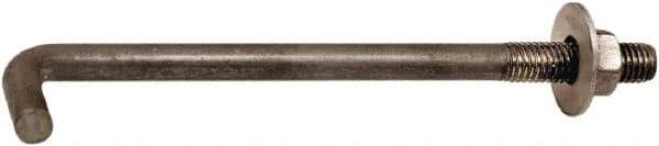 Import - 5/8-11, 10" OAL Bent Anchor Bolt - Grade 2 Steel - Americas Industrial Supply