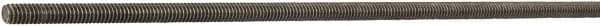 Made in USA - 1-1/2-6 UNC (Coarse), 12' Long, Medium Carbon Steel General Purpose Threaded Rod - Uncoated, Right Hand Thread - Americas Industrial Supply