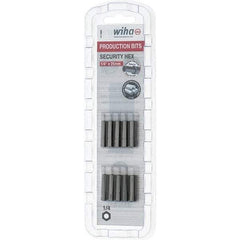 Wiha - 25mm Hex Screwdriver Bit - 1/4" Drive, 1" OAL - Americas Industrial Supply