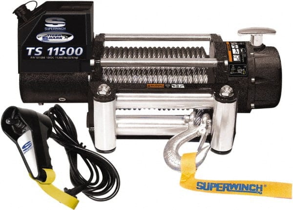 Superwinch - 11,500 Lb Capacity, 84' Cable Length, Automotive Heavy-Duty Recovery Winch - Americas Industrial Supply
