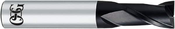 OSG - 1/2", 1-1/2" LOC, 1/2" Shank Diam, 3-1/2" OAL, 2 Flute, Solid Carbide Square End Mill - Single End, WXL Finish, 35° Helix, Centercutting, Right Hand Cut, Right Hand Flute - Americas Industrial Supply