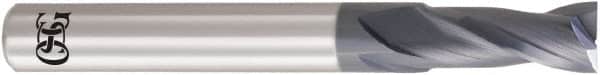 OSG - 1/2", 1" LOC, 1/2" Shank Diam, 3" OAL, 2 Flute, Solid Carbide Square End Mill - Single End, WXL Finish, 30° Helix, Centercutting, Right Hand Cut, Right Hand Flute - Americas Industrial Supply