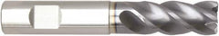 Niagara Cutter - 3/8", 4 Flute, Single End, Solid Carbide, 0.02" Corner Radius End Mill - 3" OAL, Right Hand Flute, 3/4" LOC, Right Hand Cut, 1-1/8" Extended Reach - Americas Industrial Supply