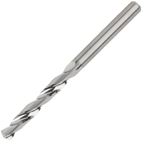 Kennametal - 15/32" 135° Solid Carbide Jobber Drill - Bright Finish, Right Hand Cut, Spiral Flute, Straight Shank, 102mm OAL, Standard Point - Americas Industrial Supply