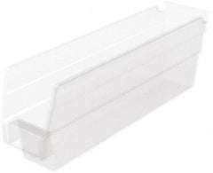 Akro-Mils - 54 Lb. Load Capacity, 11-5/8" Deep, Clear Hopper Shelf Bin - 4" High x 2-3/4" Wide x 11-5/8" Long - Americas Industrial Supply