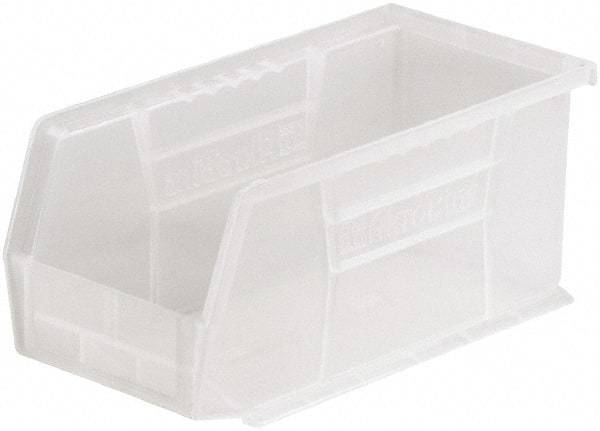 Akro-Mils - 30 Lb. Load Capacity, 10-7/8" Deep, Clear Polymer Hopper Stacking Bin - 5" High x 5-1/2" Wide x 10-7/8" Long - Americas Industrial Supply