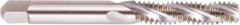 Regal Cutting Tools - 5/8-11 UNC 4 Flute 3B Bottoming Spiral Flute Tap - High Speed Steel, Bright Finish, 3-13/16" OAL, Right Hand Flute, Right Hand Thread, H3 - Americas Industrial Supply