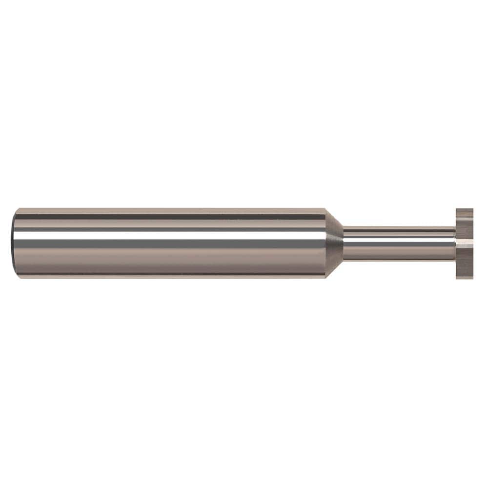 Harvey Tool - 3/16" Cut Diam, 1/8" Cut Width, 3/16" Shank, Straight-Tooth Woodruff Keyseat Cutter - Exact Industrial Supply