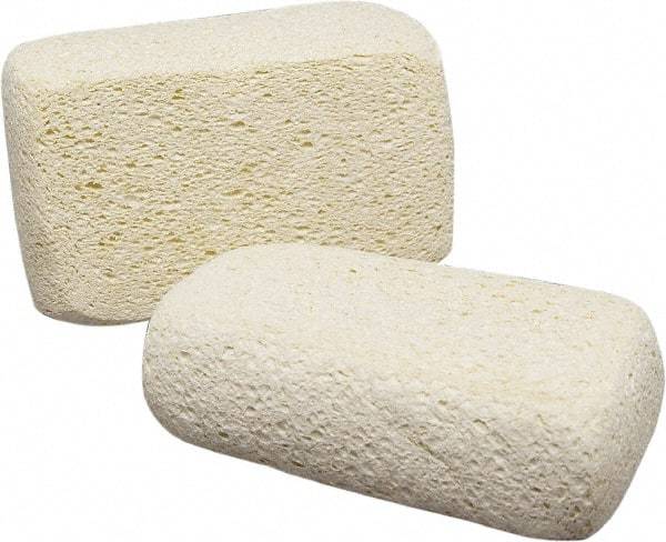 Ability One - 6-1/2" Long x 2.13" Wide x 1" Thick Scouring Sponge - Non-Abrasive, Tan - Americas Industrial Supply