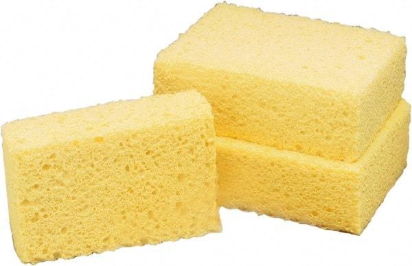 Ability One - 5-3/4" Long x 1-3/4" Wide x 1" Thick Scouring Sponge - Non-Abrasive, Tan - Americas Industrial Supply