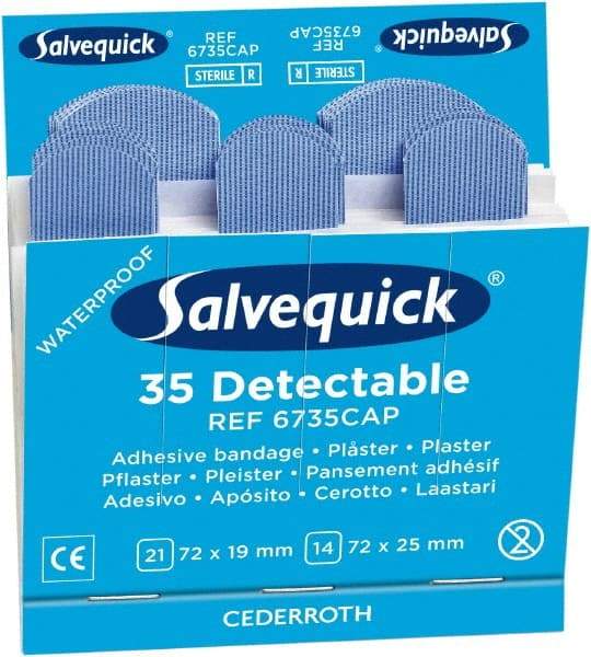 Medique - 2-9/16, 2-13/16" Long x 1-1/2, 3/4" Wide, General Purpose Self-Adhesive Bandage - Woven Fabric Bandage - Americas Industrial Supply