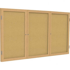 Ghent - Cork Bulletin Boards Style: Enclosed Cork Bulletin Boards Color: Natural Cork - Americas Industrial Supply