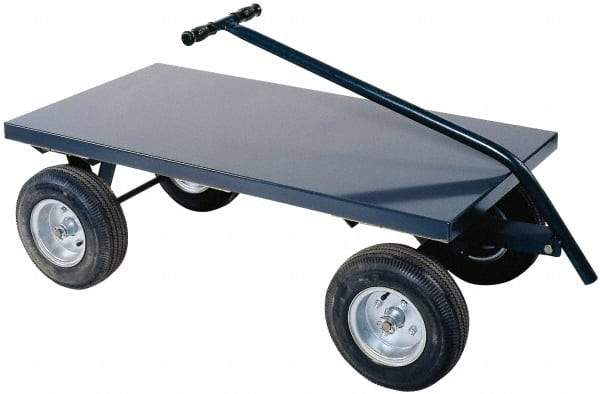 Durham - 2,000 Lb Capacity Cold-Rolled Steel 5th Wheel Wagon - Cold-Rolled Steel Deck, 24" OAW - Americas Industrial Supply